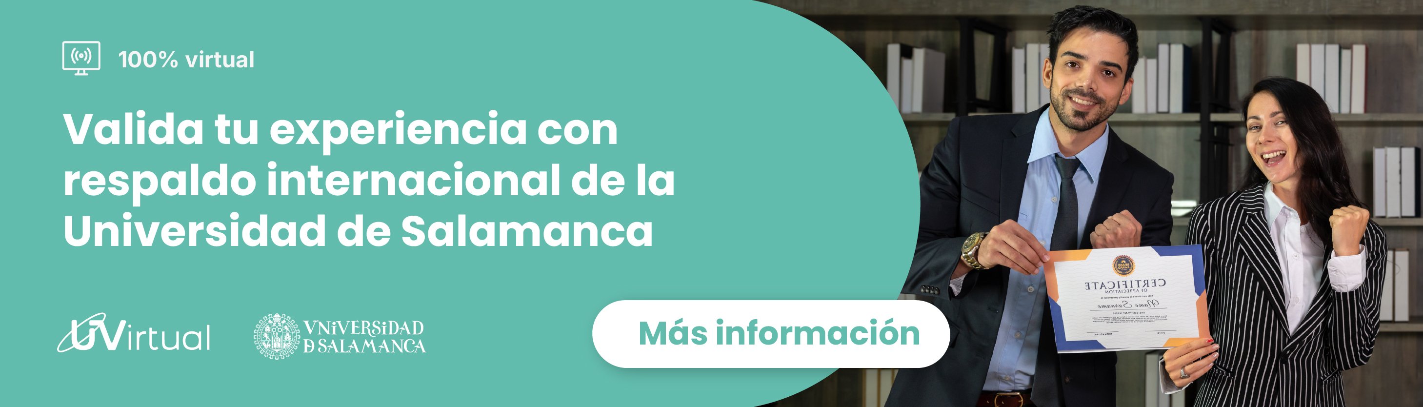Certificaciones profesionales UVirtual y Universidad de Salamanca